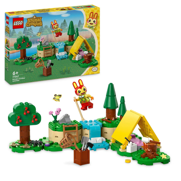 LEGO Animal Crossing Bunnie’s Outdoor Activities Buildable Creative Play Toy for 6 Plus Year Old Kids, Girls & Boys, with Tent and Rabbit Minifigure from the Video Game, Birthday Gift Idea 77047