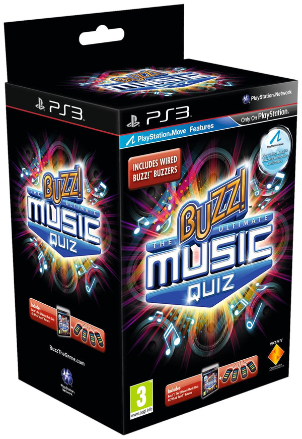 Buzz! The Ultimate Music Quiz with Buzzers (PS3)