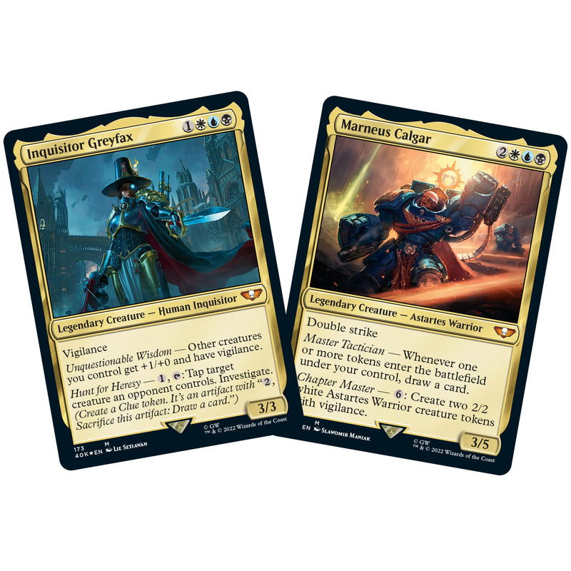 Magic The Gathering Universes Beyond: Warhammer 40,000 Commander Deck – Forces of the Imperium, for ages 13+