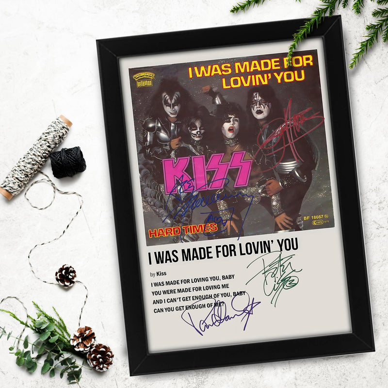 Kiss Signed Poster Print- Limited Edition Autograph Fan Gift – Collectible Memorabilia Merchandise