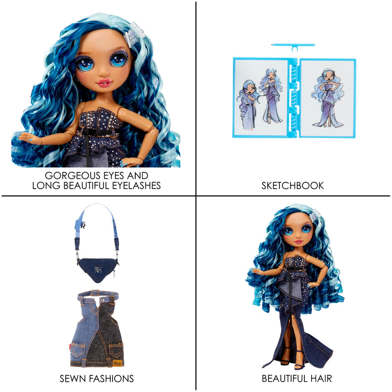 Rainbow High Fantastic Fashion Doll - SKYLER BRADSHAW - Blue 11” Fashion Doll and Playset with 2 Outfits & Fashion Play Accessories - Great for Kids 4-12 Years Old