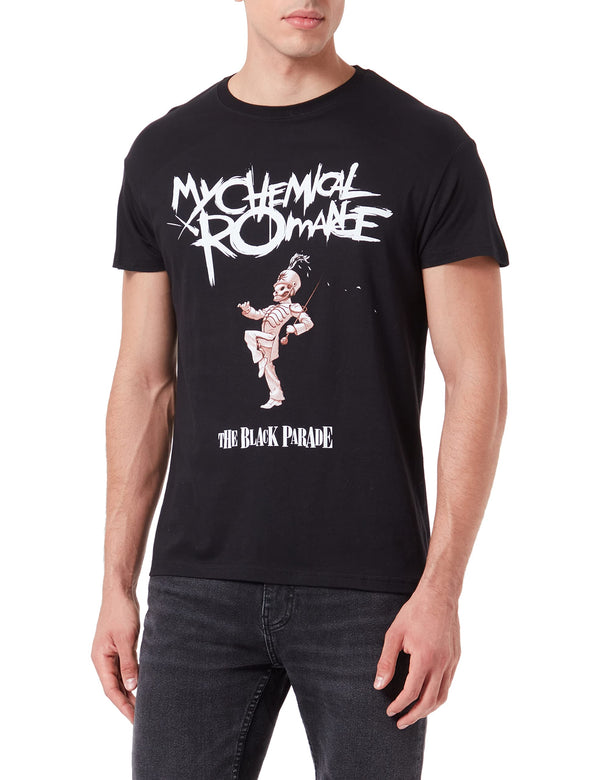 My Chemical Romance T-Shirt The Black Parade Cover Band Logo Official Men's, Black, L