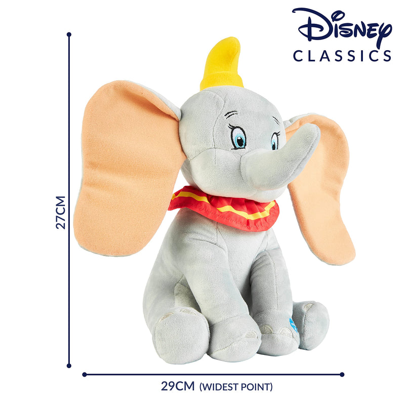 Disney Soft Toys Cute Plush Toys Cuddly Stuffed Animal with Sounds (Grey Dumbo)