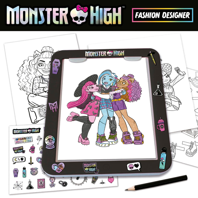 Educa - Monster High Design Painting, Monster High Fashion Designer Design Workshop and challenge your looks with Barbie figurines on the podium of the fashion challenge. From 5 years old (19826)