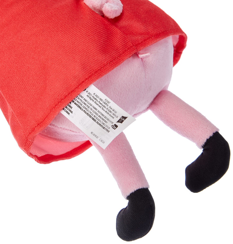 Peppa Pig Grunz-mit-mir-Peppa, Singing Plush Doll with Red Dress and Bow, Sings 3 Songs from the Series, Suitable from 3 Years