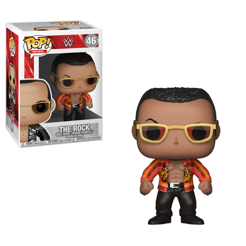 Funko POP! Vinyl WWE the Rock Old School Figure, Multi - Dwayne "The Rock" Johnson - Collectable Vinyl Figure - Gift Idea - Official Merchandise - Toys for Kids & Adults - Sports Fans