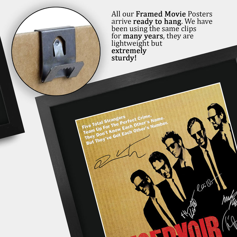 HWC Trading FR A3 Reservoir Dogs Quentin Tarantino Gifts Printed Poster Signed Autograph Picture for Movie Memorabilia Fans - A3 Framed