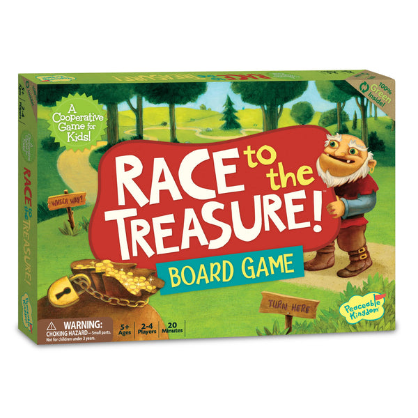 Peaceable Kingdom Race to the Treasure! Award Winning Beat the Ogre Cooperative Game for Kids