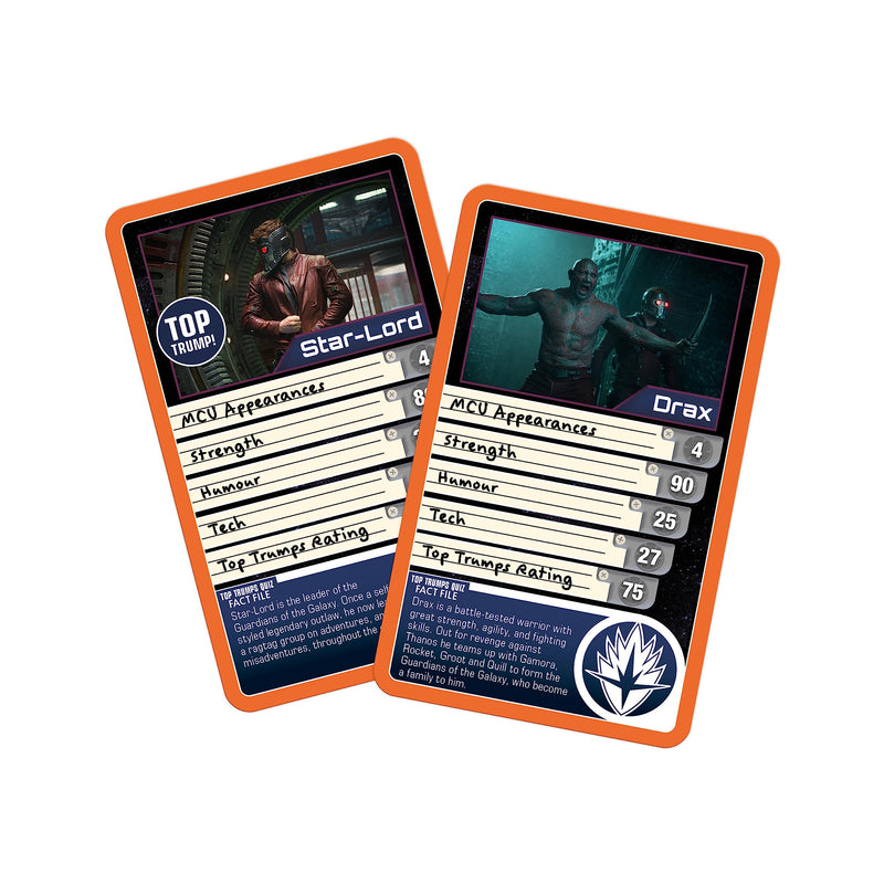 Top Trumps Specials Guardians of the Galaxy Card Game, play with Rocket Raccoon, Baby Groot, Gamora, Drax, Star Lord, Nebula and Thor, educational gift for ages 8 plus