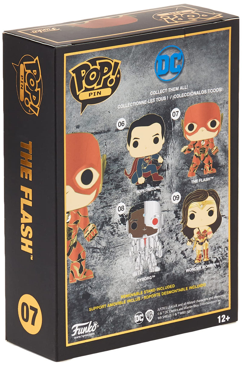 Loungefly Funko POP! Enamel Pin: the Flash - Justice League 2017 Enamel Pins - Cute Collectable Novelty Brooch - for Backpacks & Bags - Gift Idea - Official Merchandise - Movies Fans