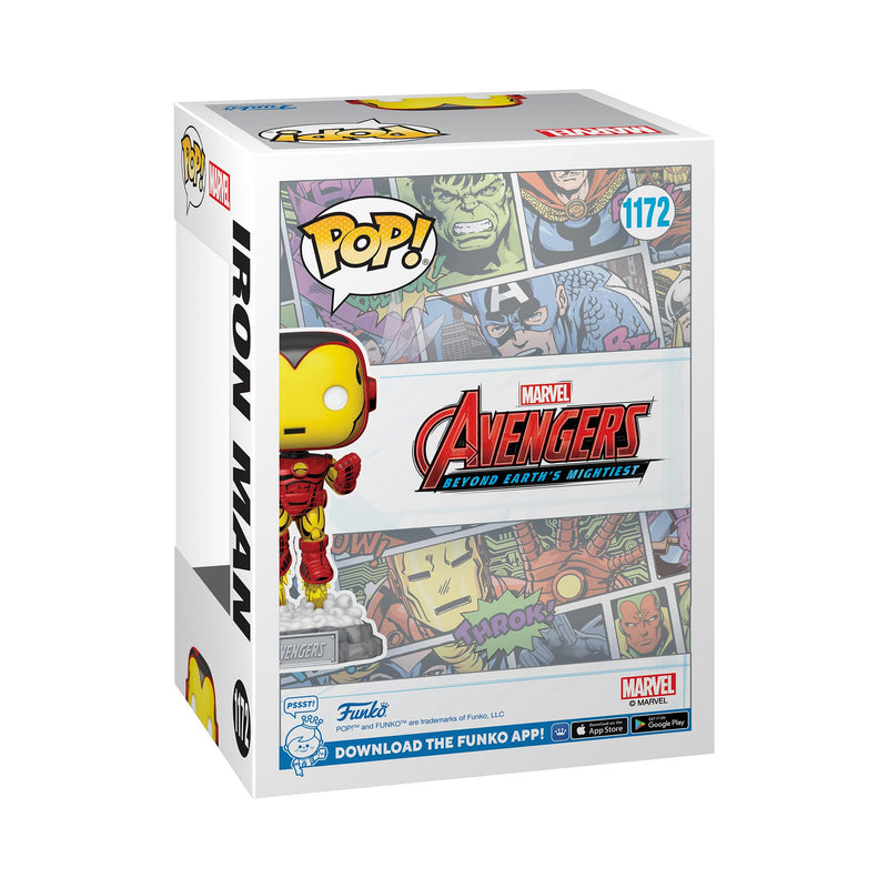 Funko Pop! Marvel: A60- Comic Iron Man With Enamel Pin - Marvel Comics - Amazon Exclusive - Collectable Vinyl Figure - Gift Idea - Official Merchandise - Toys for Kids & Adults - Movies Fans