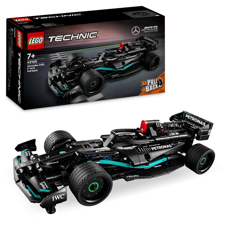 LEGO Technic Mercedes-AMG F1 W14 E Performance Race Car Toy for Kids, Boys and Girls aged 7 Plus Years Old, Pull-Back Model Vehicle Set, Bedroom Decoration, Birthday Gift Idea 42165