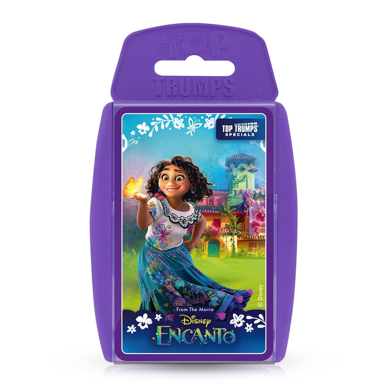 Top Trumps Disney’s Encanto Specials Card Game, play with 30 of your favourite moments with the Madrigal family, Casita Star, Antonio, Bruno and Luisa, educational gift and toy for ages 8 plus