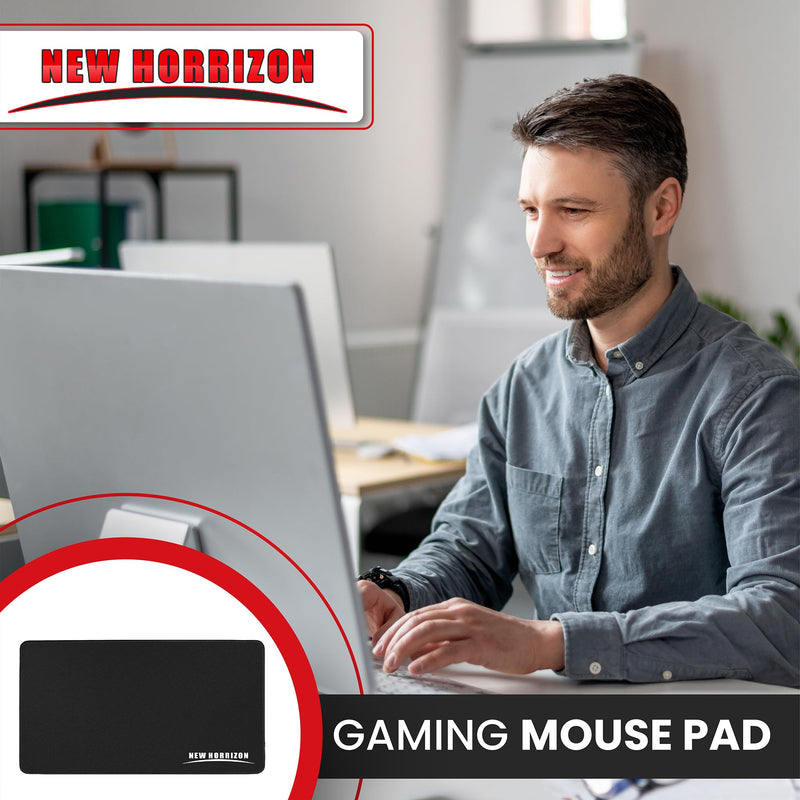 New Horrizon Gaming Mouse Pad, non-slip large gaming mouse mat for desk keyboard, mousepad office home, stitched edges, 800 * 300 * 30mm XL mouse pad 80x30x3cm rubber base