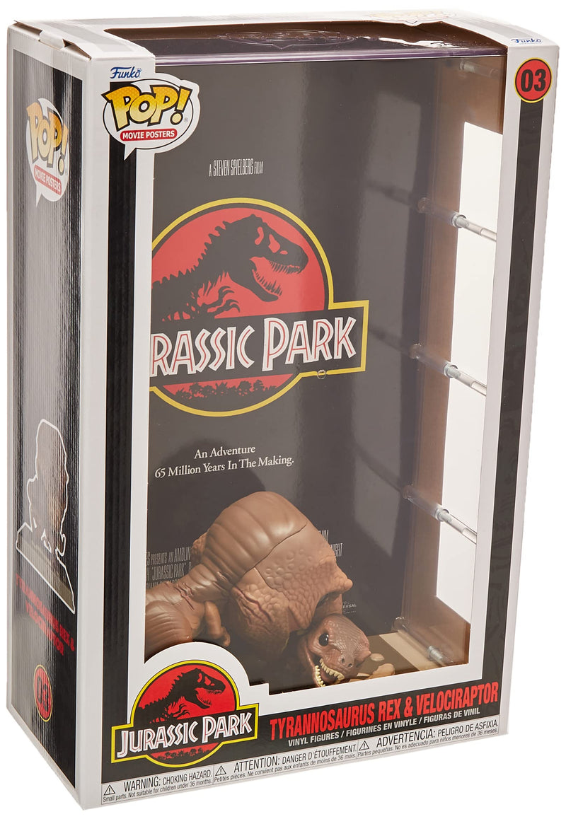 Funko Pop! Movie Poster: Jurassic Park - Tyrannosaurus - Collectable Vinyl Figure - Gift Idea - Official Merchandise - Toys for Kids & Adults - Movies Fans - Model Figure for Collectors and Display