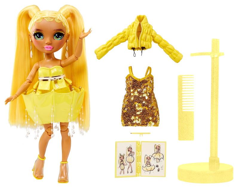 Rainbow High Fantastic Fashion Doll - SUNNY MADISON - Yellow 11” Fashion Doll and Playset with 2 Outfits & Fashion Play Accessories - Great for Kids 4-12 Years Old