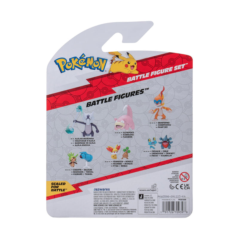 Pokémon Battle Figure 3 Pack - Features 2-Inch Charmander and Galarian Darumaka and 3-Inch Psyduck Battle Figures