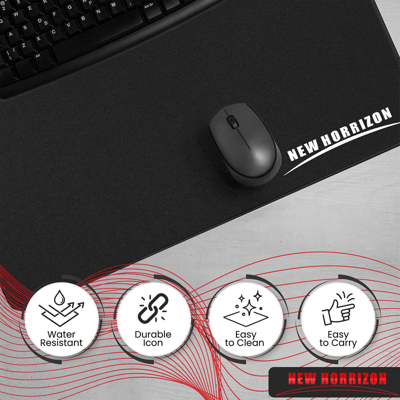 New Horrizon Gaming Mouse Pad, non-slip large gaming mouse mat for desk keyboard, mousepad office home, stitched edges, 800 * 300 * 30mm XL mouse pad 80x30x3cm rubber base