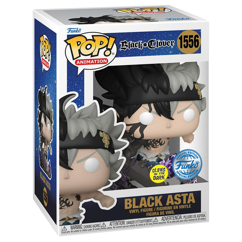 Funko Black Clover Black Asta Glow-in-The-Dark Pop! Vinyl Figure