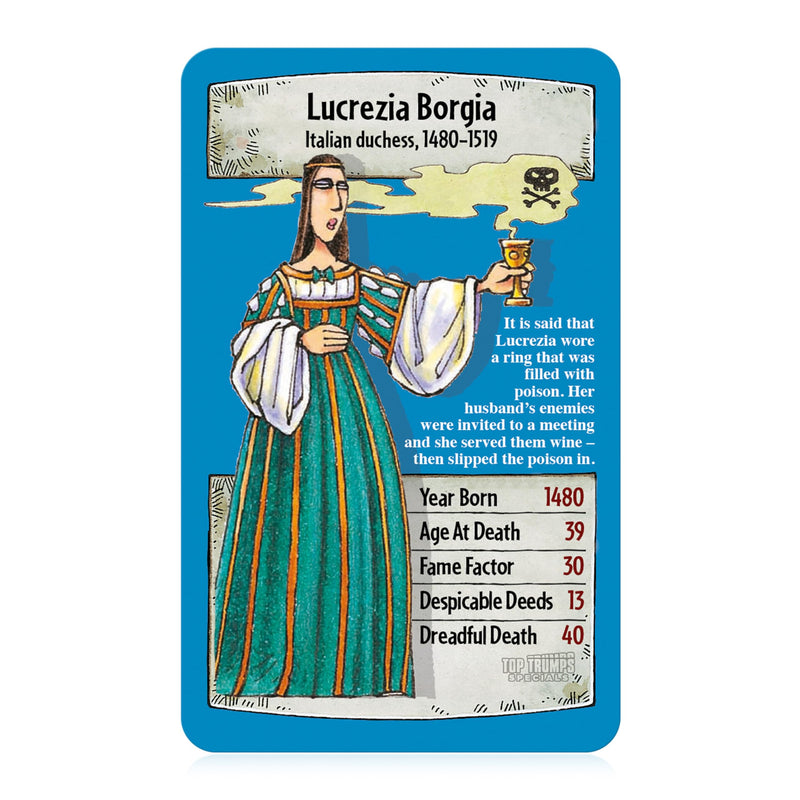 Top Trumps Horrible Histories Specials Card Game, play with history’s most despicable from King Henry VIII, Cleopatra VII and Alexander the Great, gift and toy for boys and girls Aged 6 plus