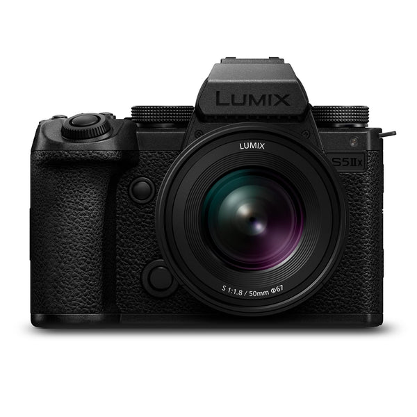 Panasonic LUMIX DC-S5M2XCE Full Frame Mirrorless Camera with LUMIX S 50mm F1.8 Lens, 4K 60P & 6K 30P Unlimited Recording, Flip Screen, Wi-Fi, Phase Hybrid AF, Active IS, DMW-BLK22 Battery Pack, Black