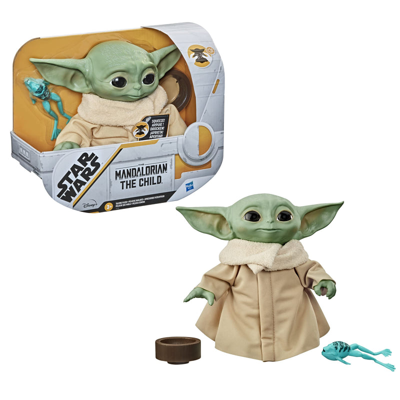 Star Wars The Child Talking Plush Toy with Character Sounds and Accessories, The Mandalorian Toy for Children Aged 3 and Up