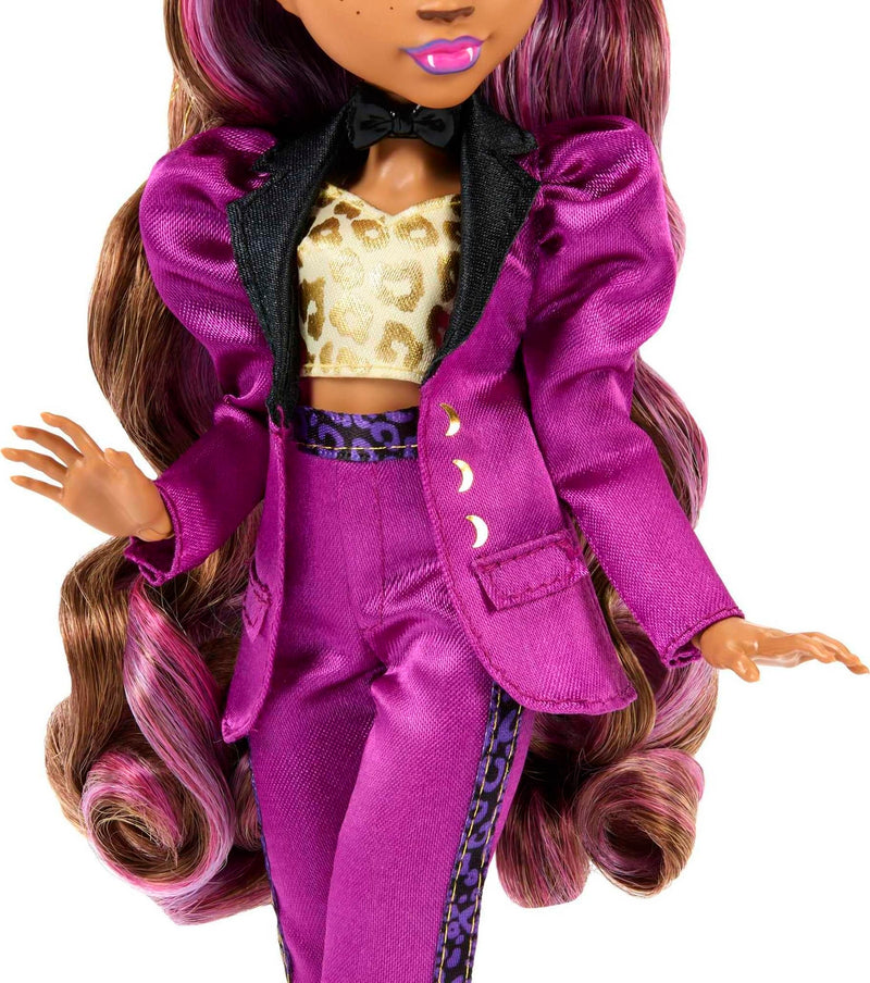 Monster High Clawdeen Wolf Doll in Monster Ball Party Fashion with Themed Accessories Like Balloons