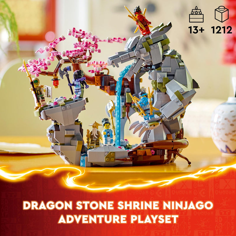 LEGO NINJAGO Dragon Stone Shrine Ninja Toy Adventure Playset For Boys, Girls & Teens with 6 Minifigures, Buildable Figure Model for Play and Display, Kids' Bedroom Decoration, Birthday Gift Idea 71819