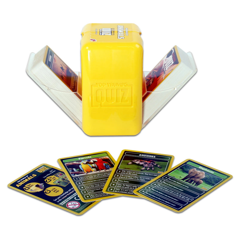 Top Trumps The World of Animals Quiz Game, 500 questions to test your knowledge and memory on dogs, lions, elephants, monkeys, snakes and tigers, gift and toy for boys and girls aged 8 plus