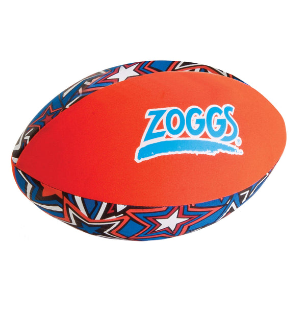 Zoggs Kid's Safe Neoprene Aqua Ball for All Ages - Orange/Blue with Star Print Pool Game,130 x 130 x 220 millimeters