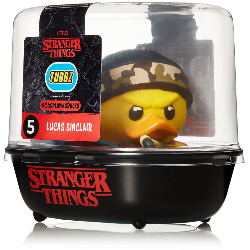 NUMSKULL TUBBZ Stranger Things Lucas Sinclair Collectible Duck Vinyl Figure - Official Stranger Things Merchandise - TV & Movies