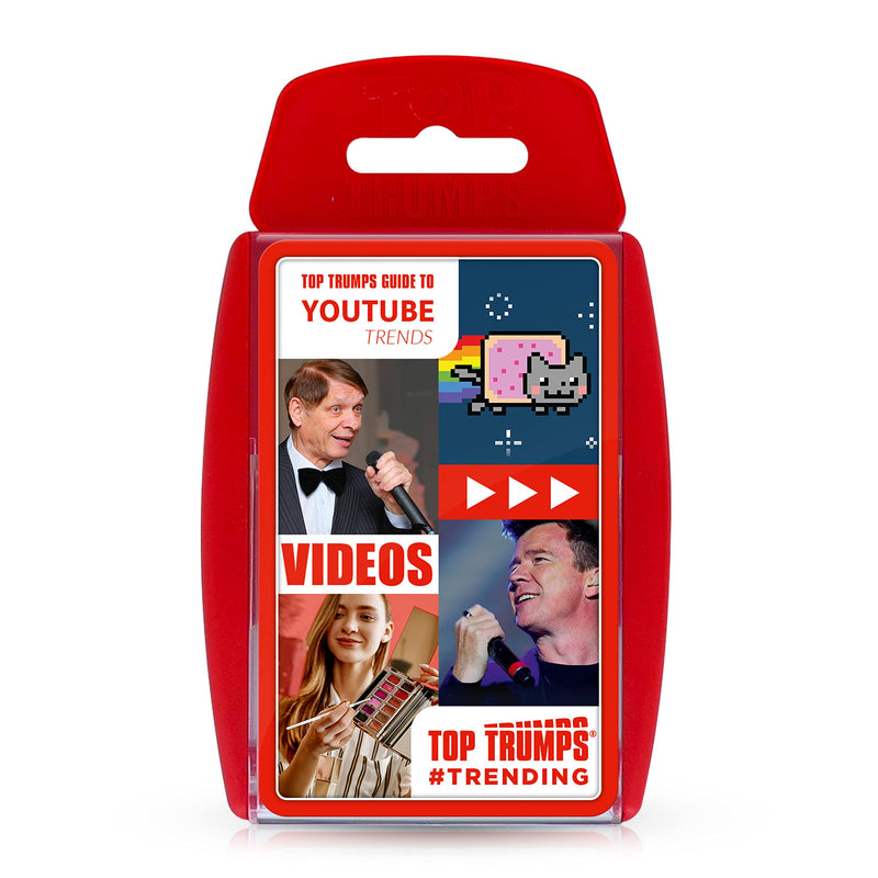 Top Trumps Guide to YouTube Trends Specials Card Game, Play with 30 popular YouTube trends including Gangnam Style, Nyan Cat and Rickrolling, educational gifts and toys for boys and girls Aged 6 plus