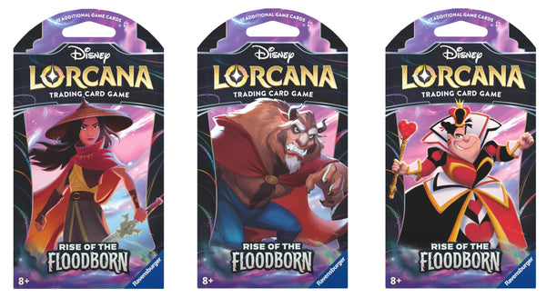 Ravensburger 11098247 Disney Lorcana Trading Cards Game for Adults and Kids 8 Years Up-Sleeved Booster (1 Individual Pack) -Set 2: Rise of The Floodborn, One Size