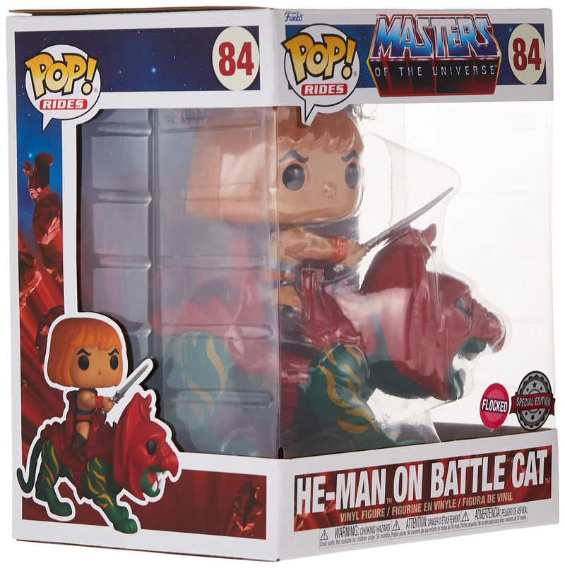 Funko POP! Ride Deluxe: Masters Of the Universe - He-Man on BC - Flocked - Masters Of the Universe - Collectable Vinyl Figure - Gift Idea - Official Merchandise - Toys for Kids & Adults - TV Fans