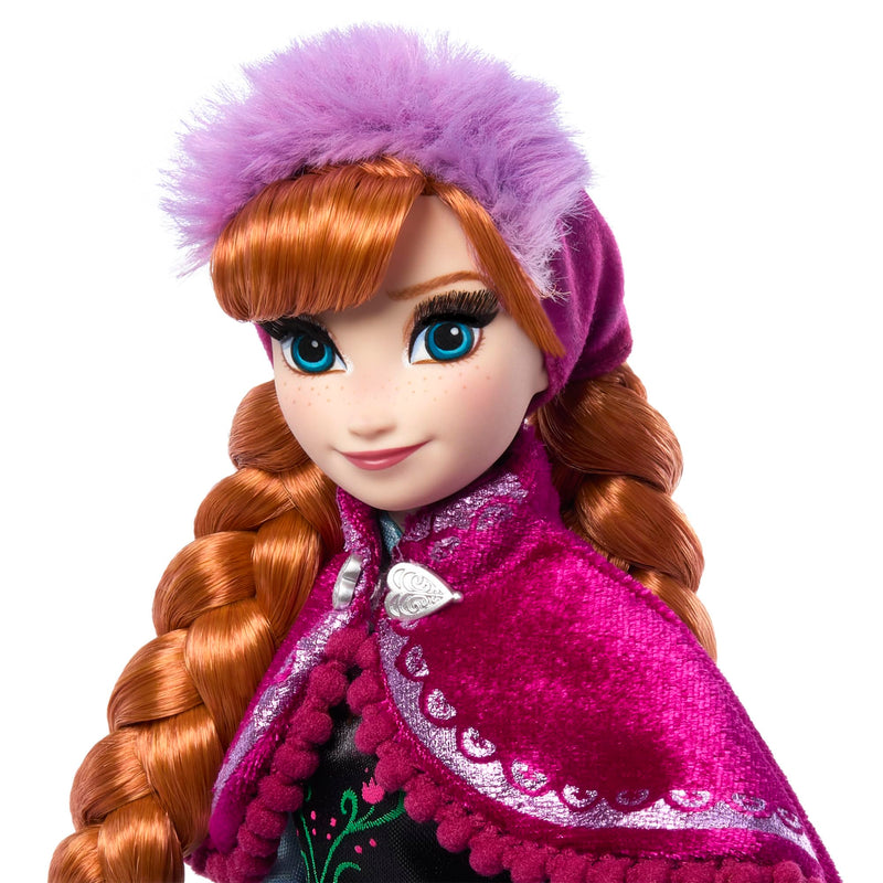 Mattel Disney Frozen Anna and Elsa Collector Dolls to Celebrate Disney 100 Years of Wonder, Inspired by Disney Frozen Movie, Gifts for Kids and Collectors