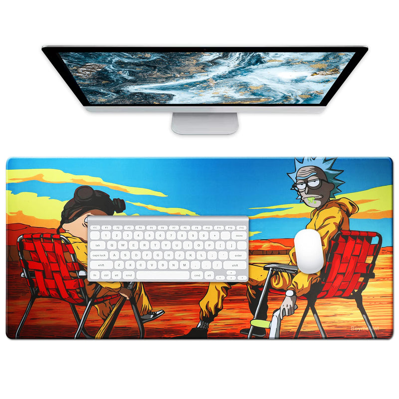 Gaming Mouse Pad / Mat Large Desk Mat Computer Desk Pad Keyboard Mat for Desktop Laptop Work Gaming Office Home (9040 ricksitL15)