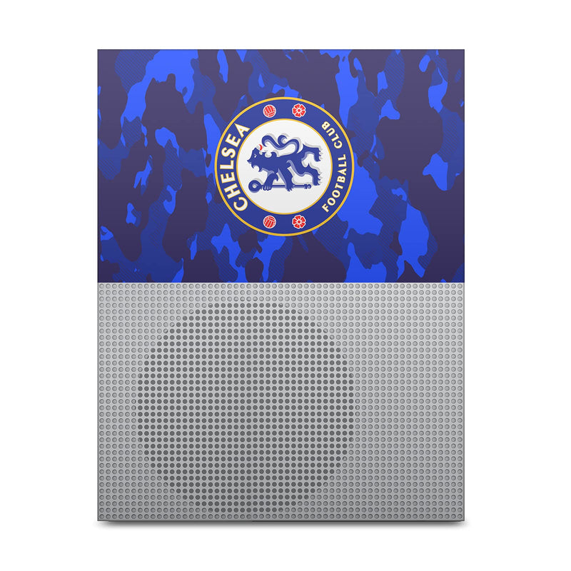 Head Case Designs Officially Licensed Chelsea Football Club Camouflage Mixed Logo Matte Vinyl Sticker Gaming Skin Decal Cover Compatible With Xbox One S Console and Controller Bundle