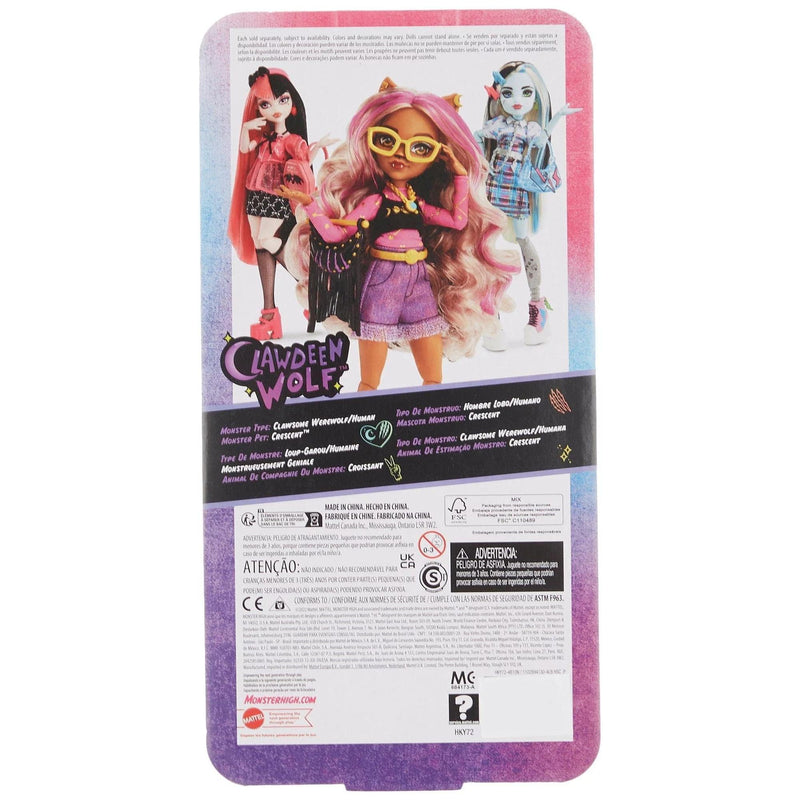 Monster High Clawdeen Wolf Day Out Clawsome Warewolf Fashion Doll Mattel