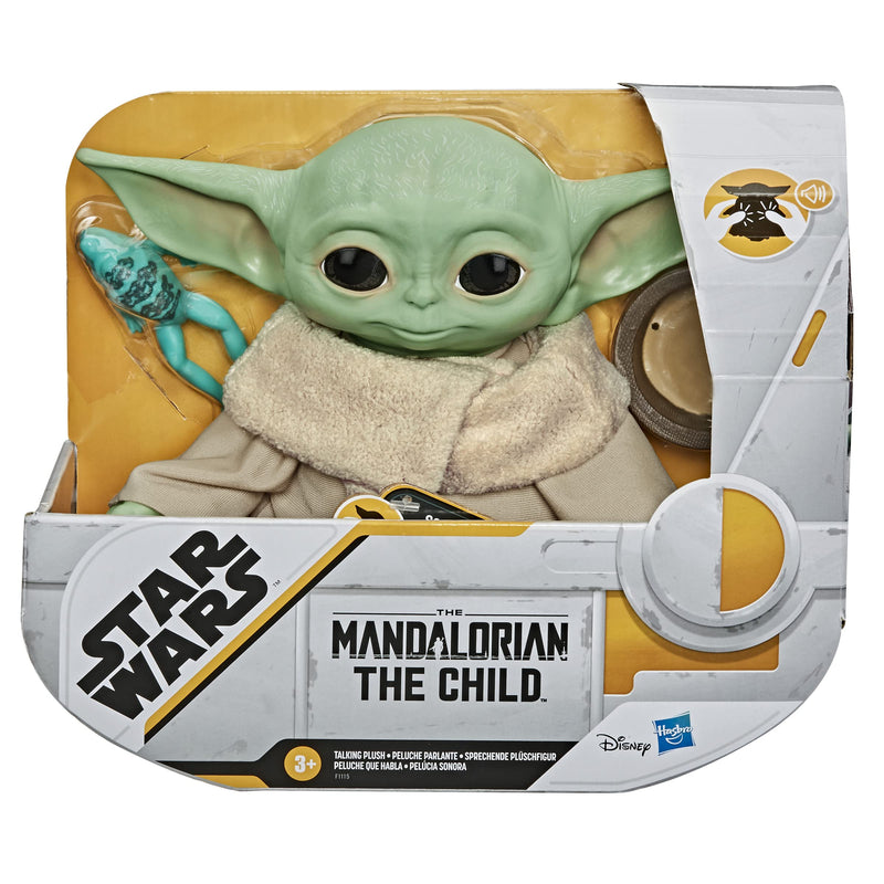 Star Wars The Child Talking Plush Toy with Character Sounds and Accessories, The Mandalorian Toy for Children Aged 3 and Up