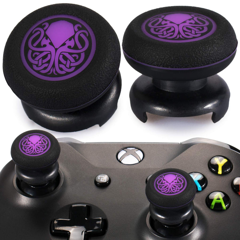 Playrealm FPS Thumbstick Extender & Printing Rubber Silicone Grip Cover 2 Sets for Xbox Series X/S & Xbox One Controller (Cthulhu Secret)