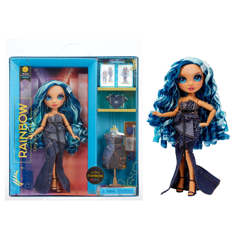 Rainbow High Fantastic Fashion Doll - SKYLER BRADSHAW - Blue 11” Fashion Doll and Playset with 2 Outfits & Fashion Play Accessories - Great for Kids 4-12 Years Old