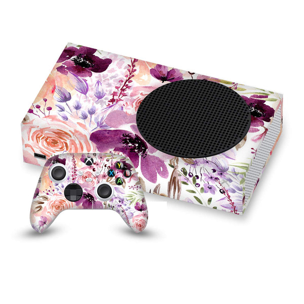 Head Case Designs Officially Licensed Anis Illustration Floral Chaos Art Mix Vinyl Sticker Gaming Skin Decal Cover Compatible With Xbox Series S Console and Controller Bundle