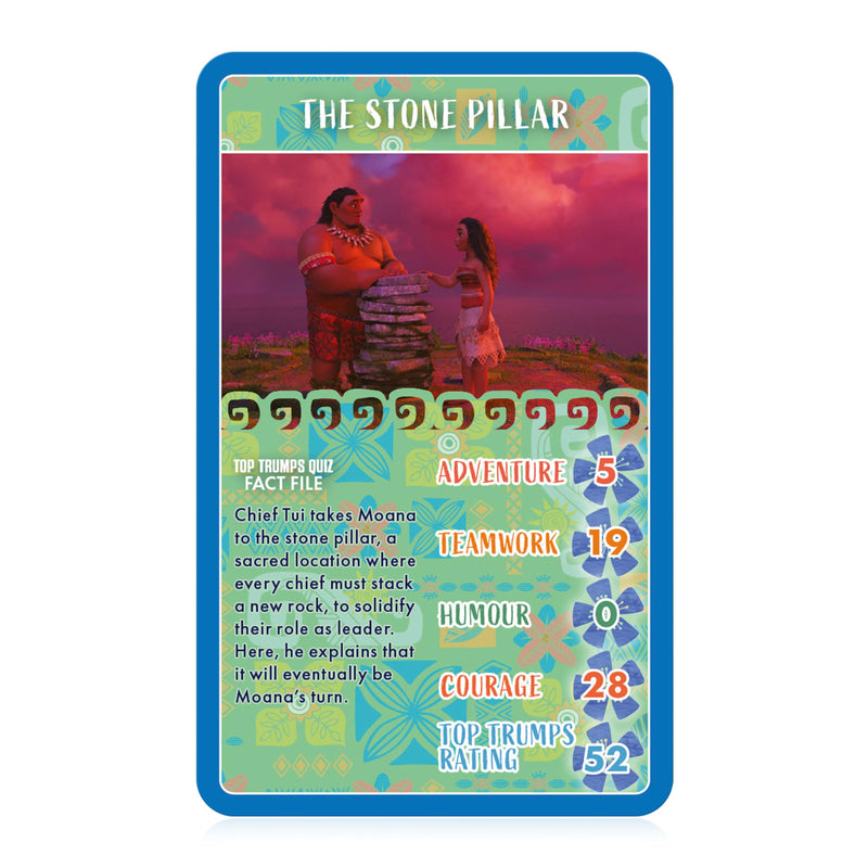 Top Trumps Disney's Moana Specials Card Game, play with 30 of your favourite moments with Maui, Hei Hei, Pua, Gramma Tala and Te Fiti, educational gift and toy for ages 8 plus