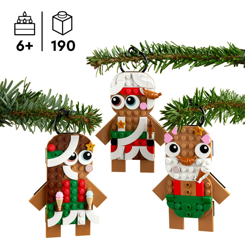 LEGO Creator Gingerbread Ornaments Set, Toys for 6 Plus Year Old Girls & Boys, Easter Treat, Gift Idea, Hanging Decorations, Makes a Great Kids Bedroom Accessory 40642