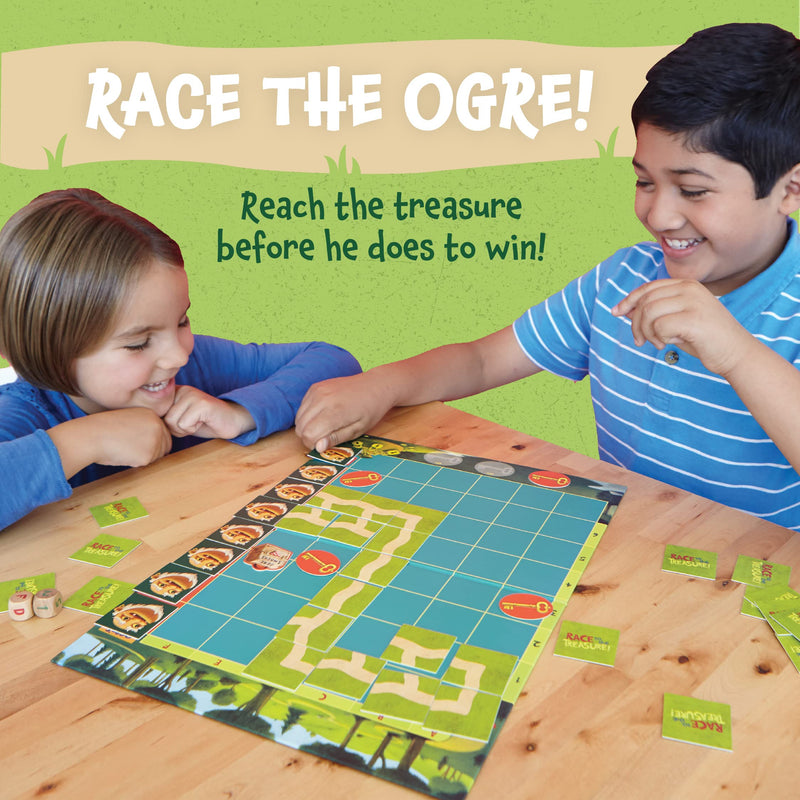 Peaceable Kingdom Race to the Treasure! Award Winning Beat the Ogre Cooperative Game for Kids