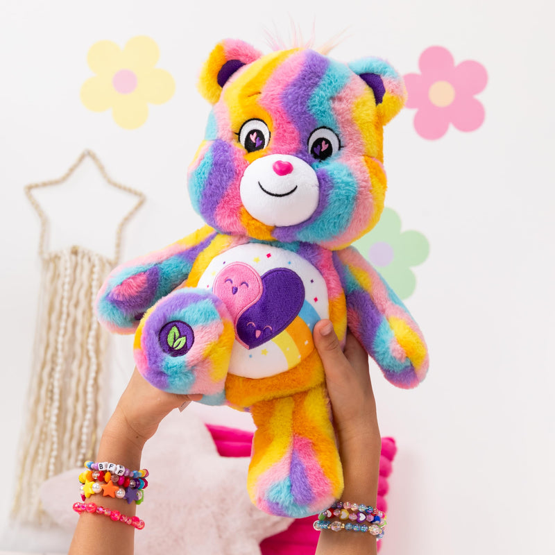 Care Bears | Friend Forever Bear 35cm Medium Plush | Eco Friendly, Collectable Cuddly Toys for Children, Soft Toys for Girls Boys, Cute Teddies Suitable for Girls and Boys Ages 4+ | Basic Fun 22658