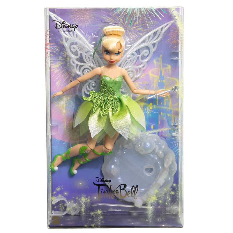 Mattel Disney Collector Tinker Bell Doll with Wings to Celebrate Disney 100 Years of Wonder, Inspired by Disney Movie, Gifts for Kids and Collectors, HLX67