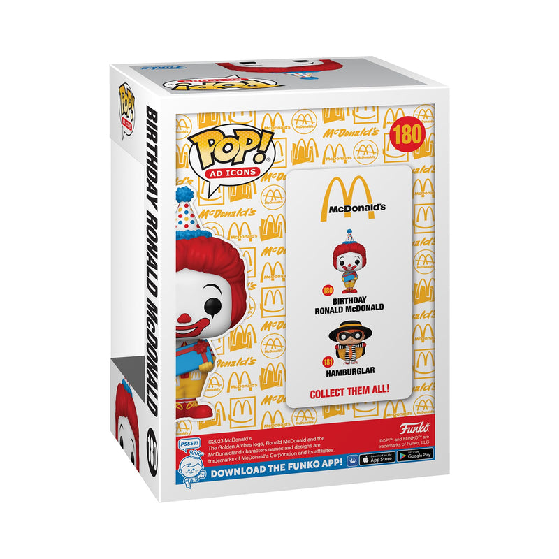 Funko POP! Ad Icons: McDonalds - Birthday Ronald McDonald - McDonald's - Collectable Vinyl Figure - Gift Idea - Official Merchandise - Toys for Kids & Adults - Ad Icons Fans