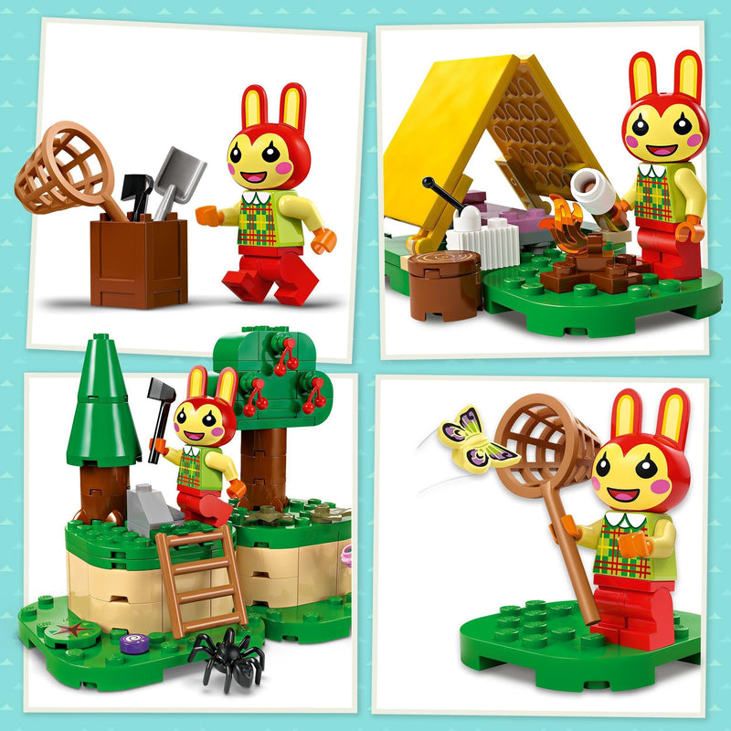 LEGO Animal Crossing Bunnie’s Outdoor Activities Buildable Creative Play Toy for 6 Plus Year Old Kids, Girls & Boys, with Tent and Rabbit Minifigure from the Video Game, Birthday Gift Idea 77047