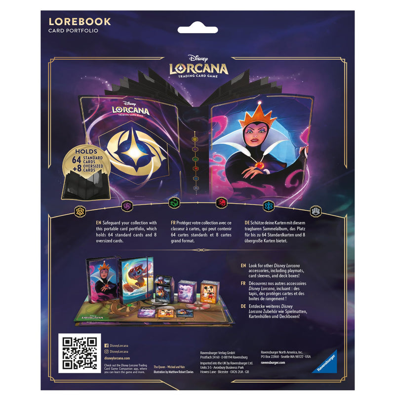 Ravensburger Disney Lorcana TCG Trading Cards for Adults and Kids Age 8 Years Up - Card Portfolio The Evil Queen